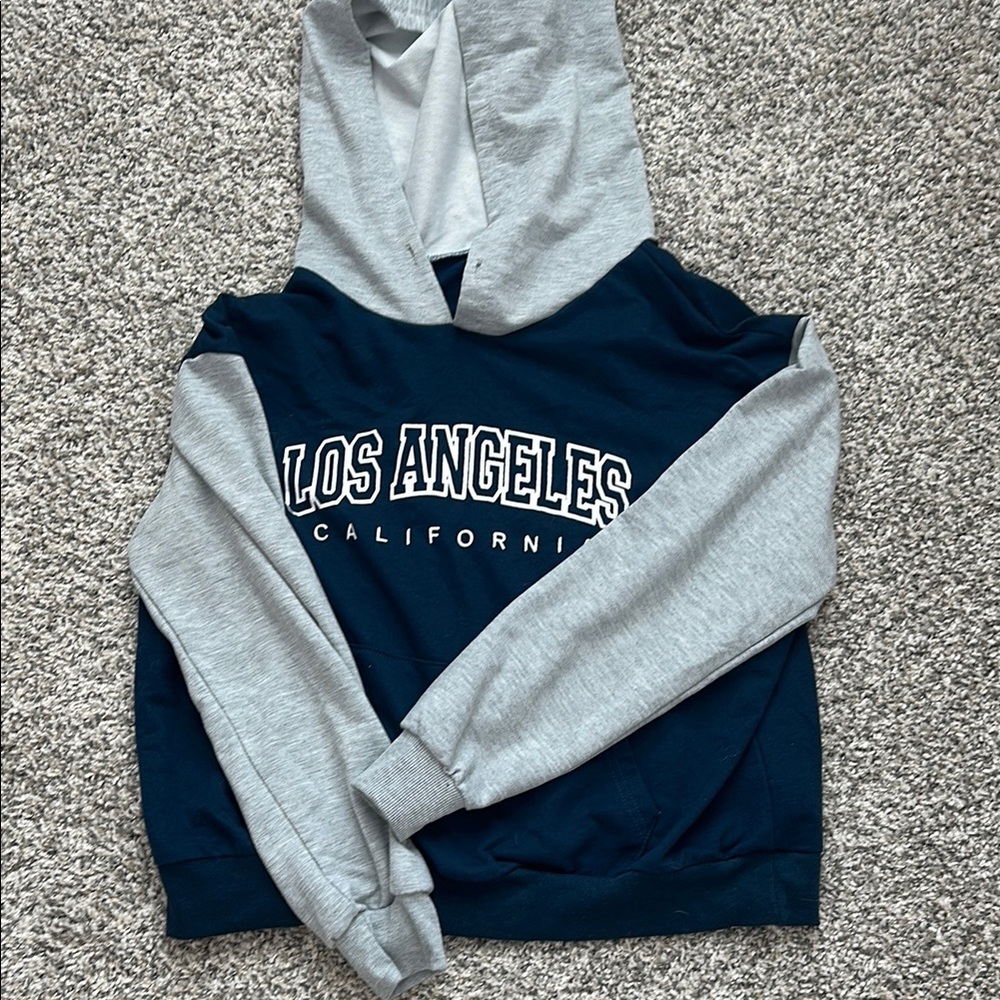 Gray and Navy Los Angeles Hoodie
